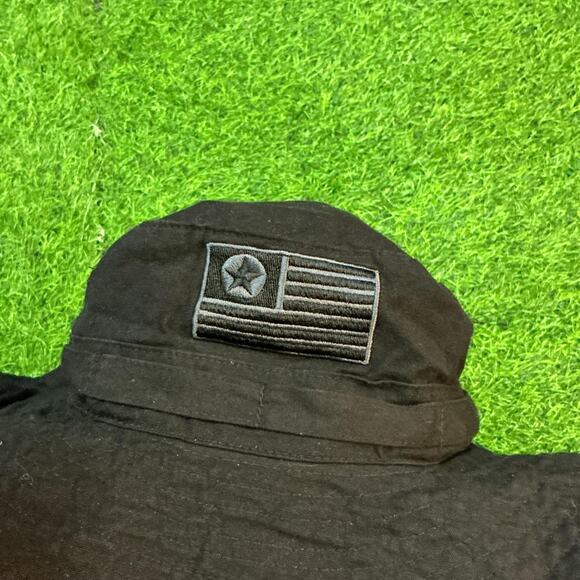 Embroidered Flag Safari/Bucket Hat - Picture 2 of 4